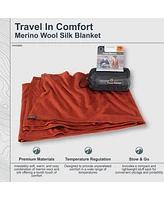 Cocoon - Premium Travel Blanket Merino Wool / Silk