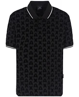 Aix Armani Exchange Mens Flocking Polo