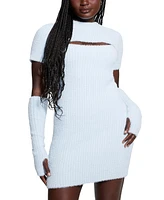 Guess Women's Meteor Removable-Sleeve Sweater Dress