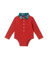 Andy & Evan Baby Boys Red Bodysuit Pant Set