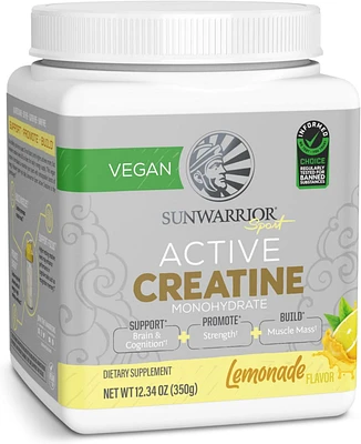 Sunwarrior Active Creatine Powder, Lemonade Flavor, 350gm