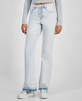 Dollhouse Juniors' High-Rise Flare-Leg Button-Fly Jeans