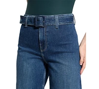 Guess Women's Dakota Belted Wide-Leg Jeans