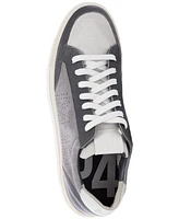 P448 Men's Soho Perforated Logo Low-Top Sneakers - Grey