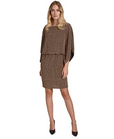 Jessica Howard Women's Open-Back Dolman-Sleeve Elastic-Waist Dress