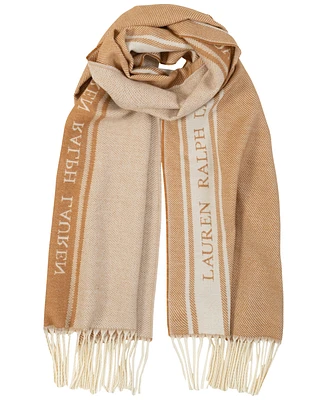 Lauren Ralph Lauren Logo Border Scarf