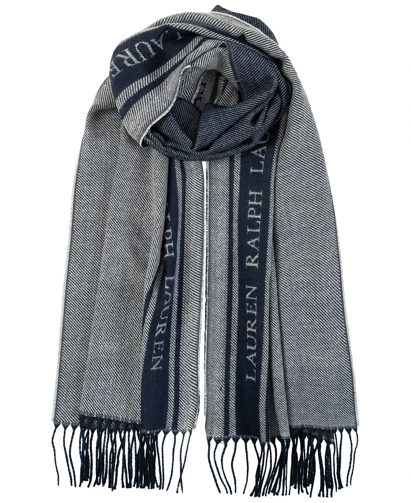 Lauren Ralph Lauren Logo Border Scarf