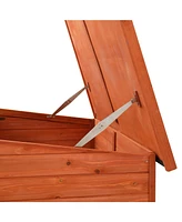 Slickblue Waterproof Wood Dog House – Durable Pet Shelter for All Weather