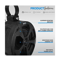 Pyle 5.25" Waterproof Off-Road Speakers, 1000 Watt, Pair