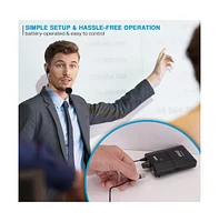 Pyle Dual Headset Wireless Microphone Kit, Includes Headset Mic, Lavalier Mic & Beltpack Transmitter