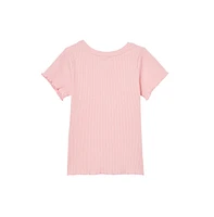 Cotton On Girls Little/Big Raya Rib Tee