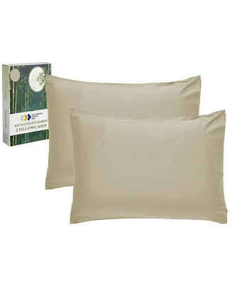 Silky Soft 100% Rayon from Bamboo Pillowcases King Size, Set Of 2 For Smooth Hair & Skin, Fits Pillows by California Design Den
