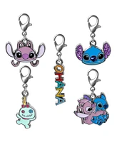 Disney Stitch Interchangeable Diy Charm Necklace Set - Giftable Ohana, Angel, Stitch, Scrump