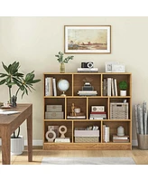 Costway 10-Cube Bookcase for Kids 41"Wooden Toy Storage Organizer Kid s Room