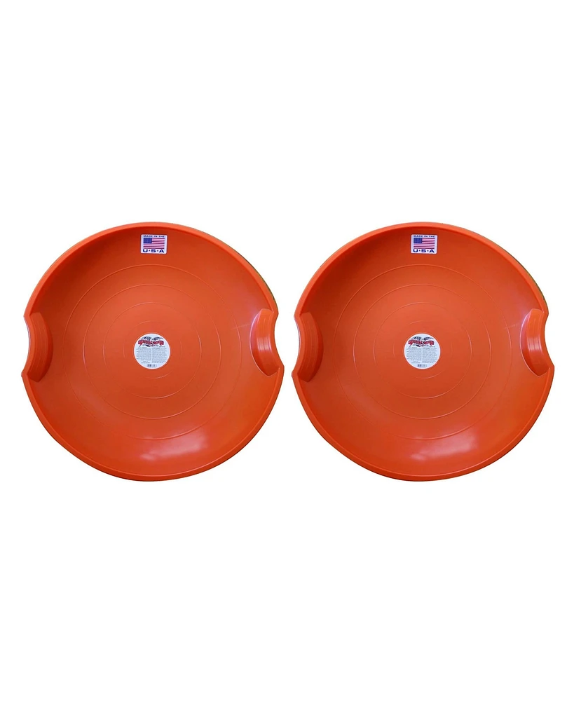 Paricon, Llc Paricon 626-o Flexible Flyer Flying Saucer Sled, 26 In Diameter, Orange (2 Pack)