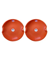 Paricon, Llc Paricon 626-o Flexible Flyer Flying Saucer Sled, 26 In Diameter, Orange (2 Pack)