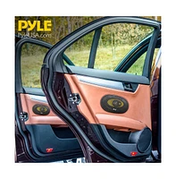 Pyle 4'' x 6'' Three-Way Car Speakers, 180 Watt