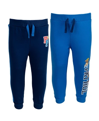 Paw Patrol Baby Boys Baby Rubble Marshall Chase French Terry 2 Pack Jogger Pants to