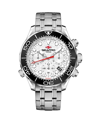 Seapro Men's Mondial Timer White Dial Watch - SP0151