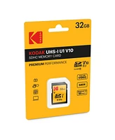 Kodak 32GB Class 10 Uhs-i U1SDHC Memory Card