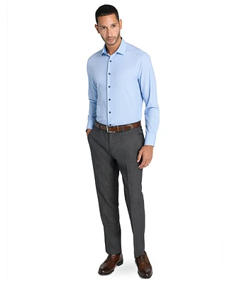 ConStruct Men's Slim-Fit Micro-Geo Dress Shirt