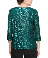 Alex Evenings Plus 2-Pc. Sequin Twinset