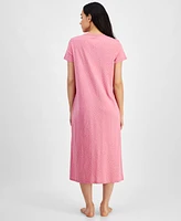 Charter Club Women's Cotton Short-Sleeve Nightgown, Created for Macy's