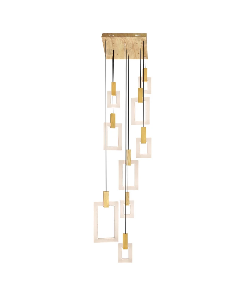 Cwi Lighting 88" Metal Anello Led Pendant