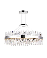 Cwi Lighting 14" Metal Glace Led Chandelier