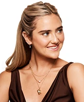 Emily in Paris Gold-Tone Imitation Pearl Double-Row Statement Necklace, 16" + 3" extender