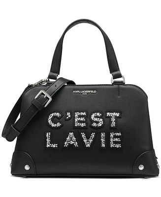 Karl Lagerfeld Paris Medium Embellished Gifting Satchel