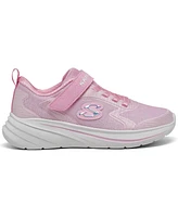 Skechers Little Girls' Wave 92 Fastening Strap Casual Sneakers from Finish Line