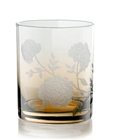 Qualia Glass Peony Double Old-Fashioned Glasses, Set of 2