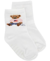 Polo Ralph Lauren Baby Girl Flag Bear Crew Socks