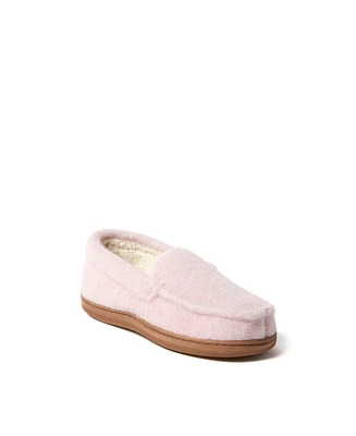 Dearfoams Girls Amari Moccasin House Shoe Slipper