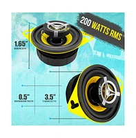 Pyle 3.5" Two-Way Car Speakers, 120 Watt