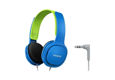 Philips Kids Wired Headphones - Safe Volume Limit 85dB, Lightweight & Durable, Comfortable Fit, Vibrant Colors, Adjustable Headband