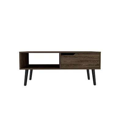 Kobe Coffee Table, One Open Shelf, One Drawer