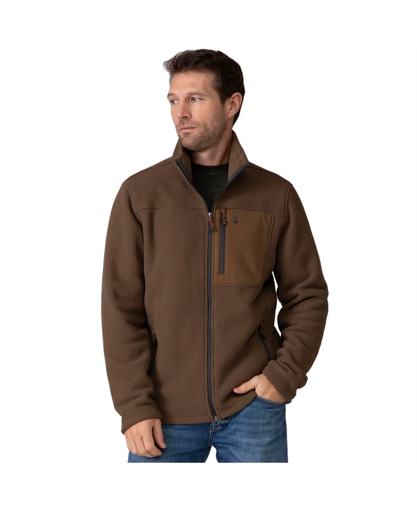 Free Country Men's Dire Wolf Ii Grid Fleece Jacket