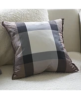 Designers Guild Varanasi Taupe Silk Decorative Pillow