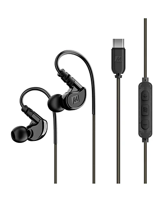 Mee audio M6 In-Ear Sports Headphones w/ Memory Wire & Headset (Usb-c Plug)