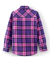 Lands' End Girls Flannel Shacket