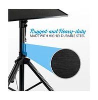 Pyle Universal Laptop Device Stand - Height Adjustable Tripod Mount (Set of 2)