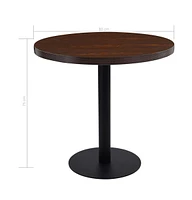 vidaXL Bistro Table Dark Brown 31.5" Mdf