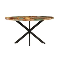 vidaXL Dining Table 55.1"x31.5"x29.5" Solid Reclaimed Wood