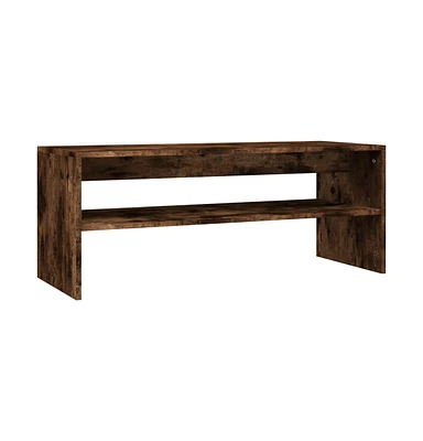 vidaXL Coffee Table Smoked Oak 39.4"x15.7"x15.7" Engineered Wood