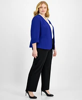 Kasper Plus Open Front Blazer