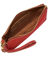 Fossil Leather Zipper Wristlet