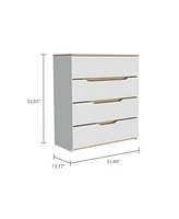 Depot E-Shop Aralia Drawer Dresser 35"H, Four Drawers, Superior Top