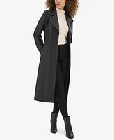 Kenneth Cole Women's Faux Leather Trench Coat